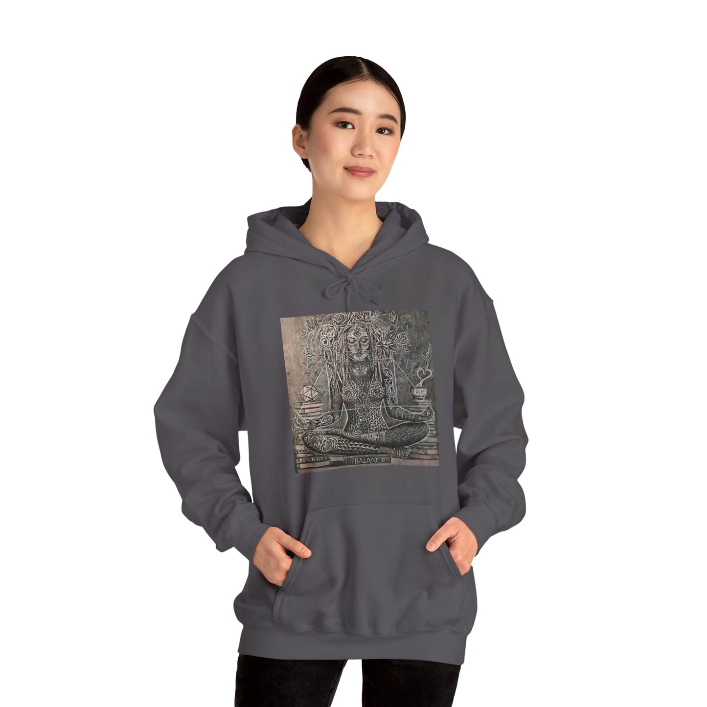 "Divine Feminine 2" Unisex Heavy Blend™ Hooded Sweatshirt