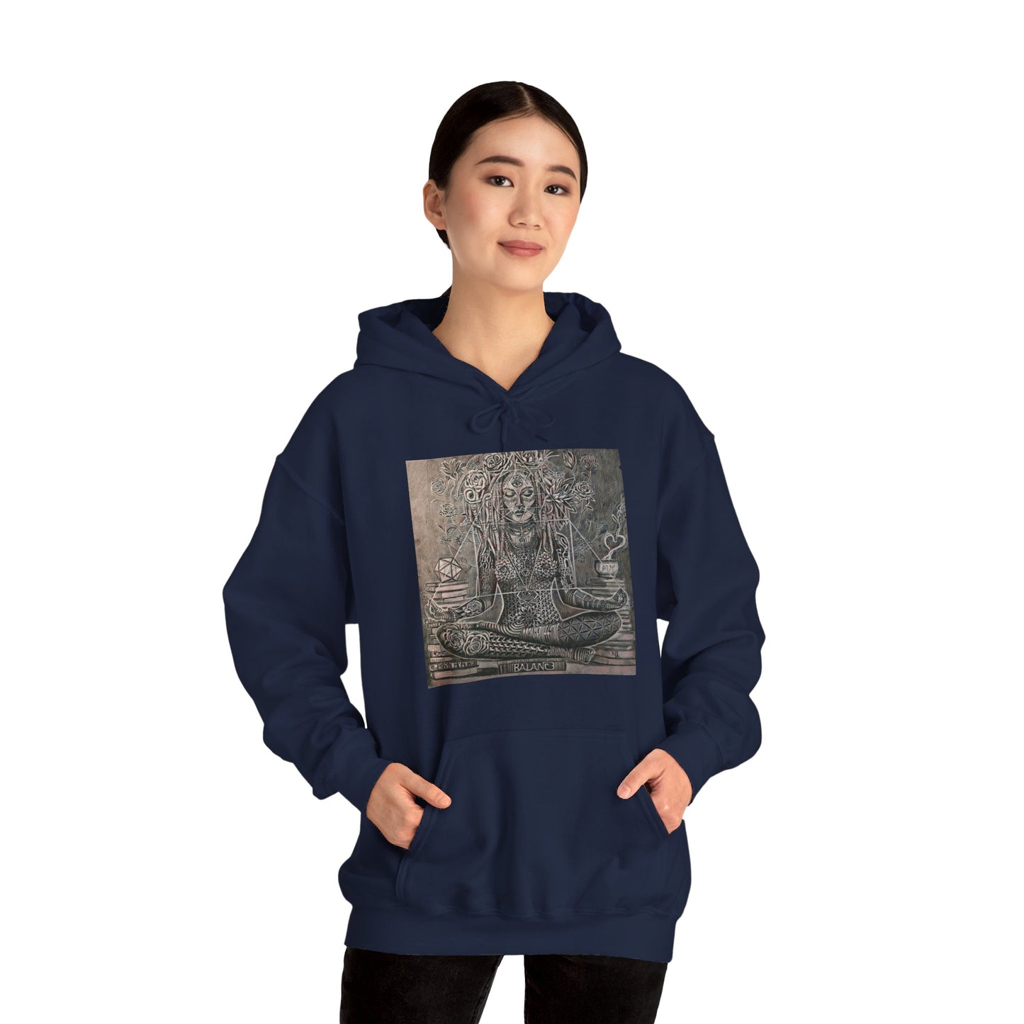 "Divine Feminine 2" Unisex Heavy Blend™ Hooded Sweatshirt
