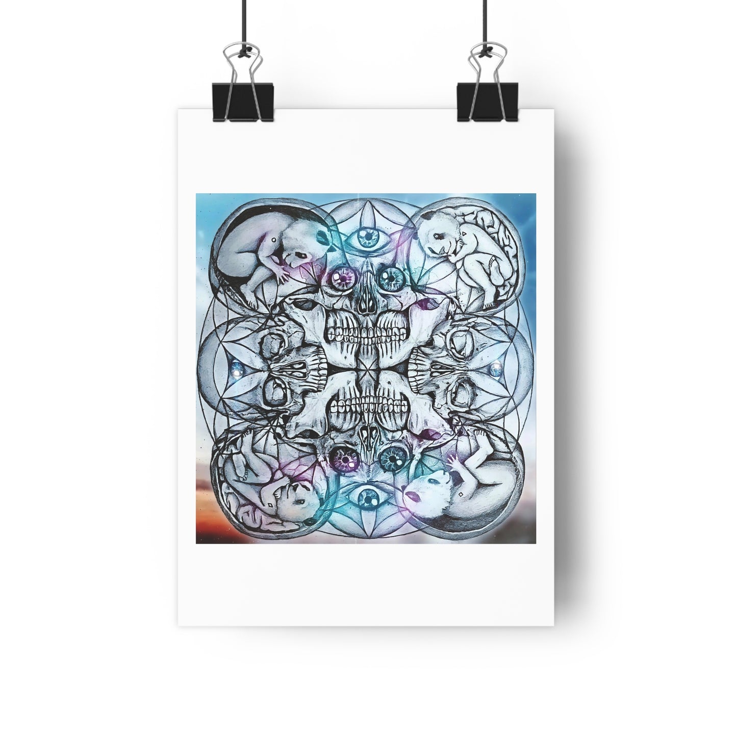 Giclée Art Print "one mind many faces"