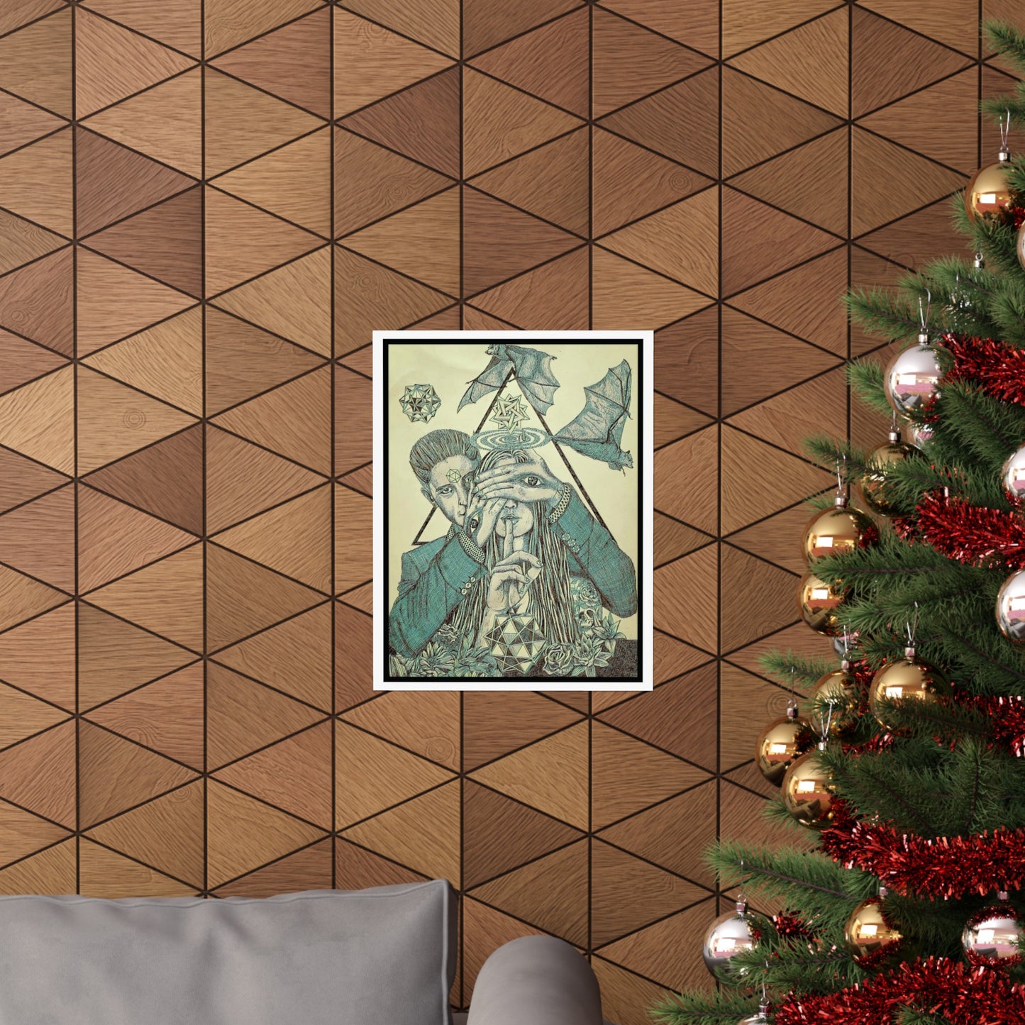 Premium Matte vertical posters Get Behind me Say10