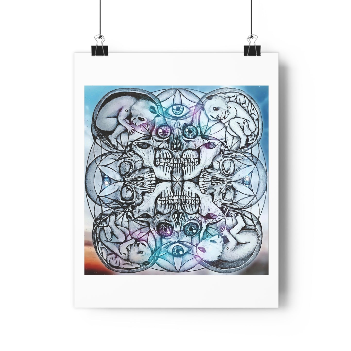 Giclée Art Print "one mind many faces"
