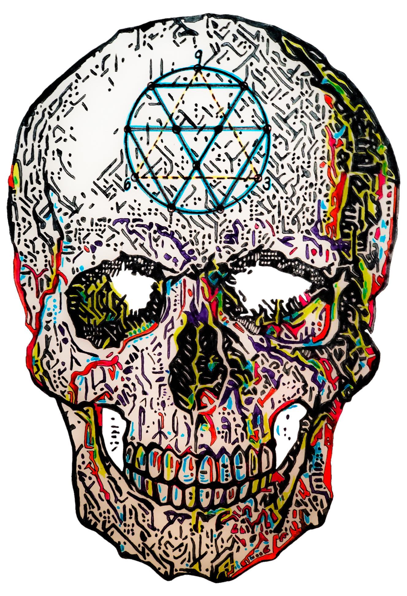 Unisex Jersey Short Sleeve Tee art print titled Key to the Universe