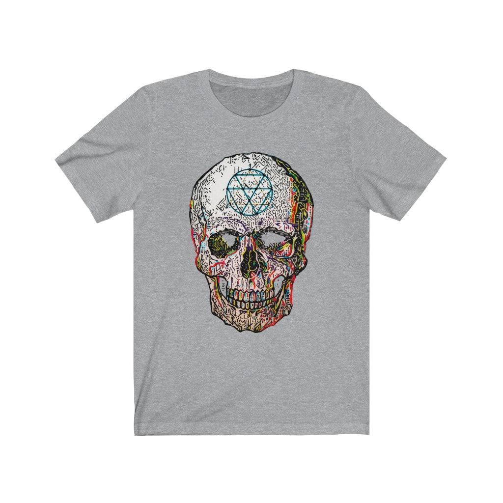 Unisex Jersey Short Sleeve Tee art print titled Key to the Universe