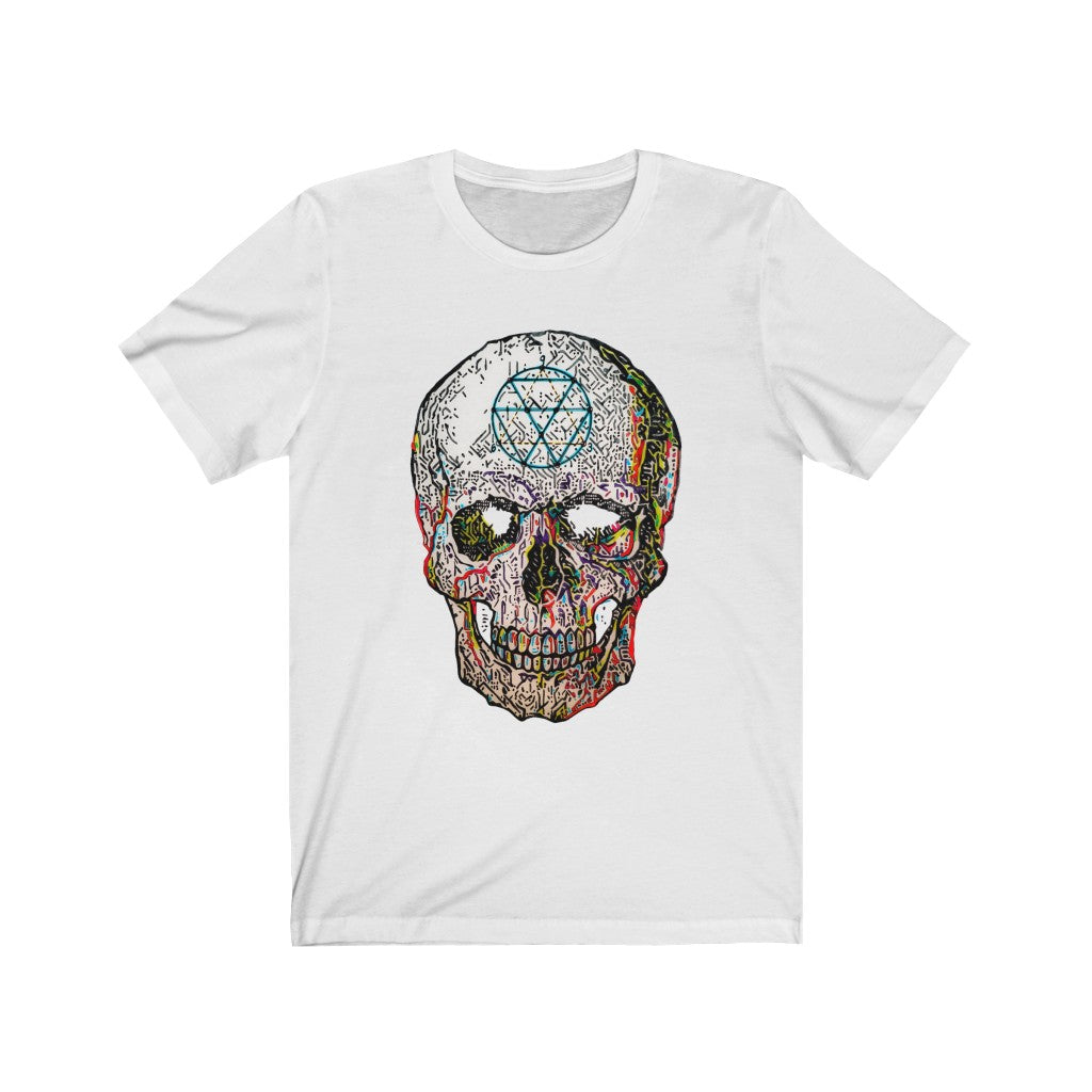 Unisex Jersey Short Sleeve Tee art print titled Key to the Universe