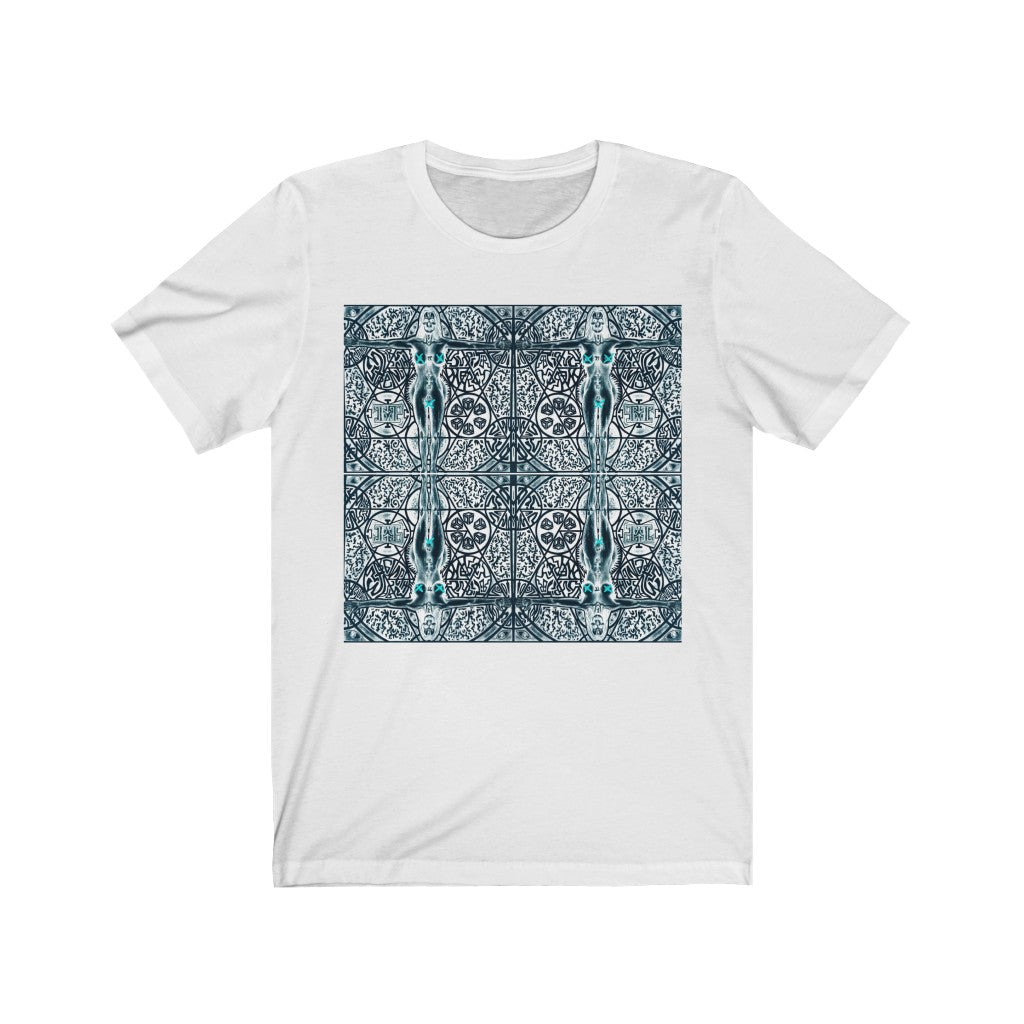 Unisex Vintage Jersey Short Sleeve Tee Inverted Vitruvian Woman