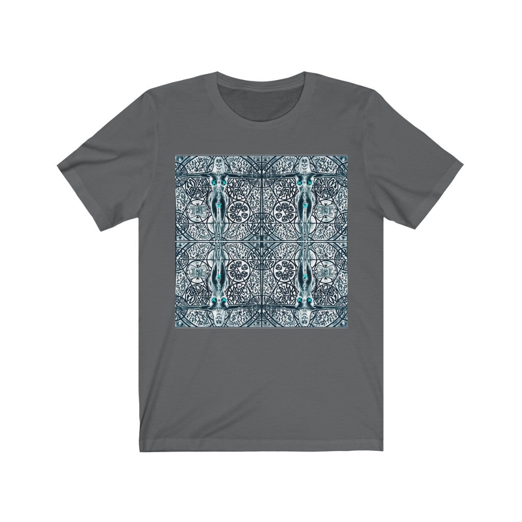 Unisex Vintage Jersey Short Sleeve Tee Inverted Vitruvian Woman