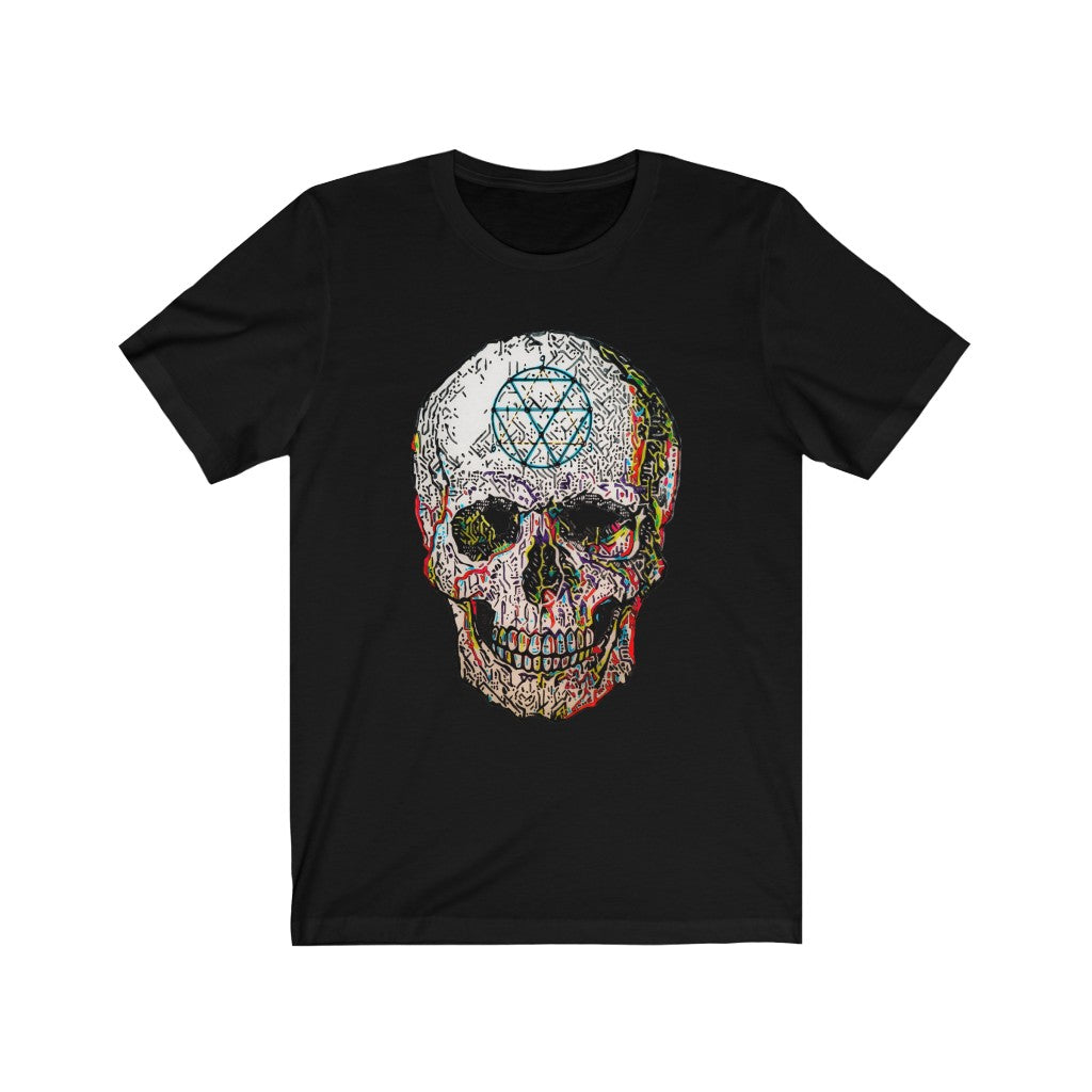Unisex Jersey Short Sleeve Tee art print titled Key to the Universe