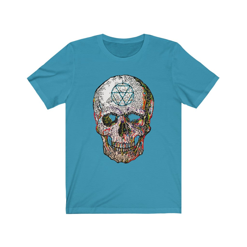 Unisex Jersey Short Sleeve Tee art print titled Key to the Universe