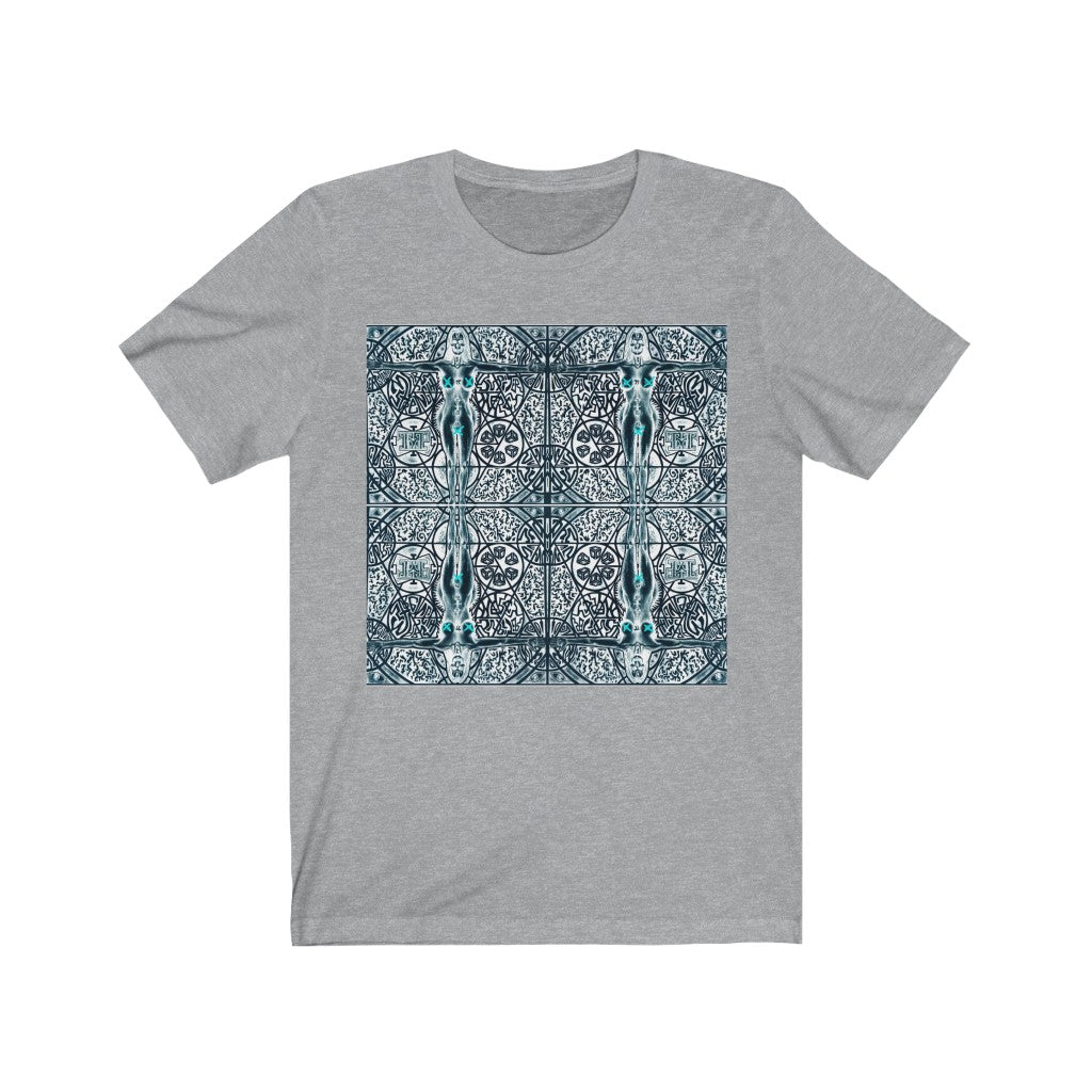 Unisex Vintage Jersey Short Sleeve Tee Inverted Vitruvian Woman