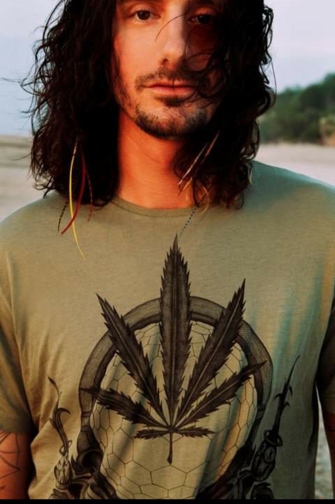 Unisex Cannabis design Organic Cotton Short Sleeve T-shirt