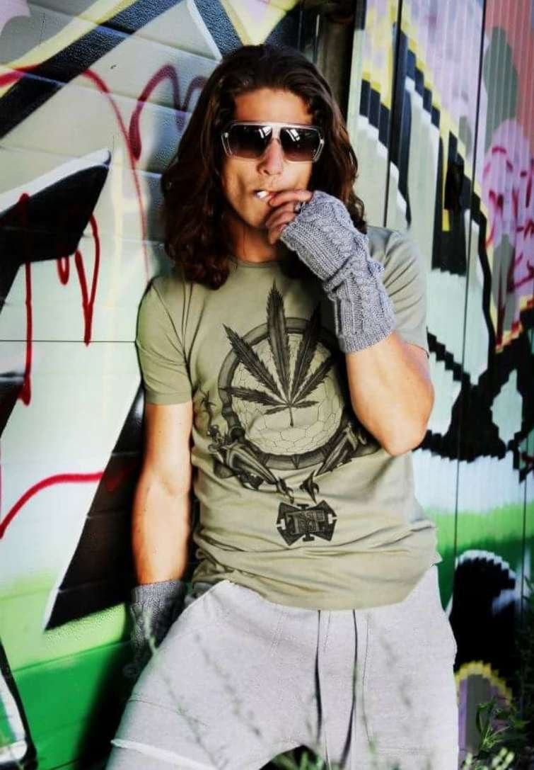 Unisex Cannabis design Organic Cotton Short Sleeve T-shirt